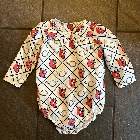 TBBC Fox Fieldmaster Beatrice Bow Blouse - Picture 1 of 5